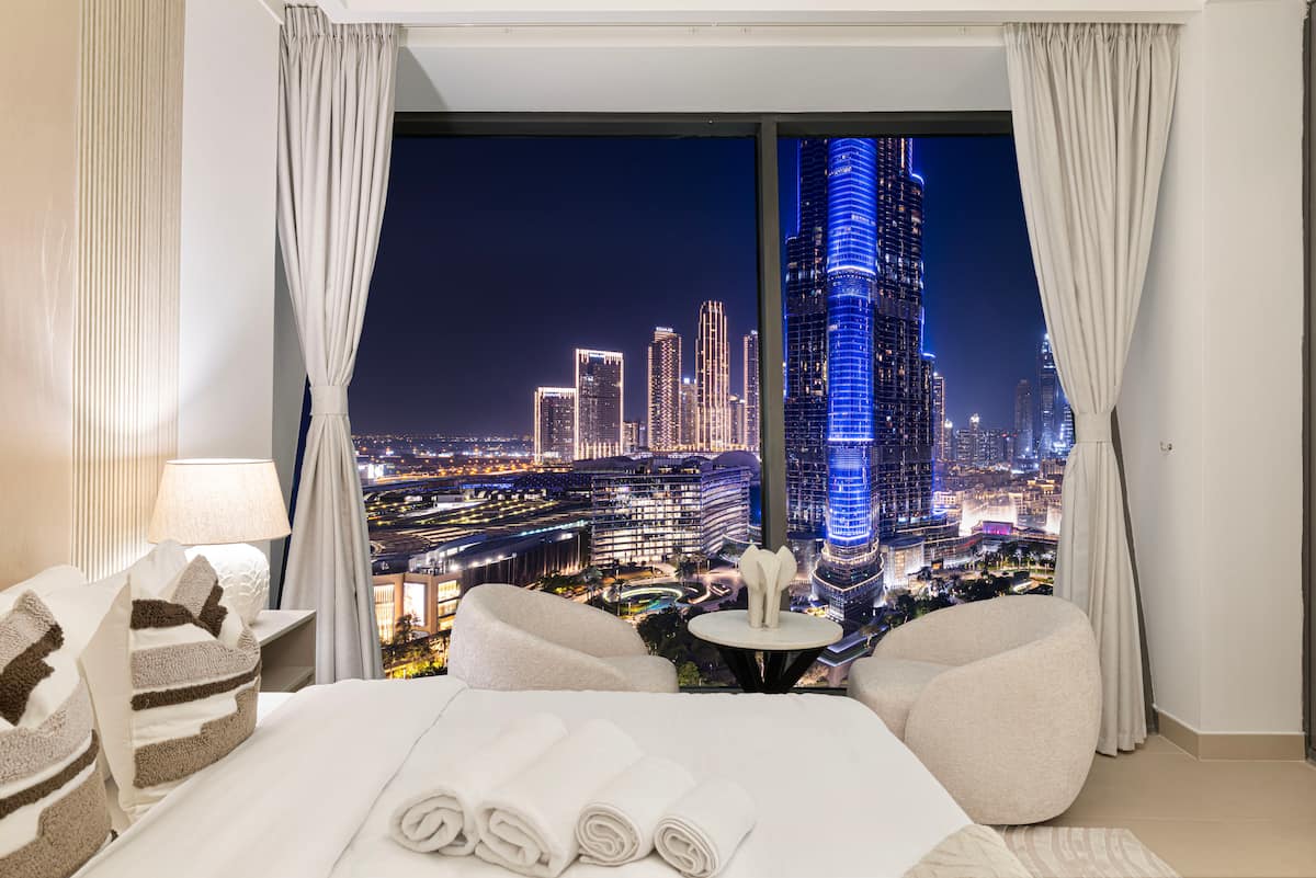 Burj Khalifa & Fountain view | Direct mall access