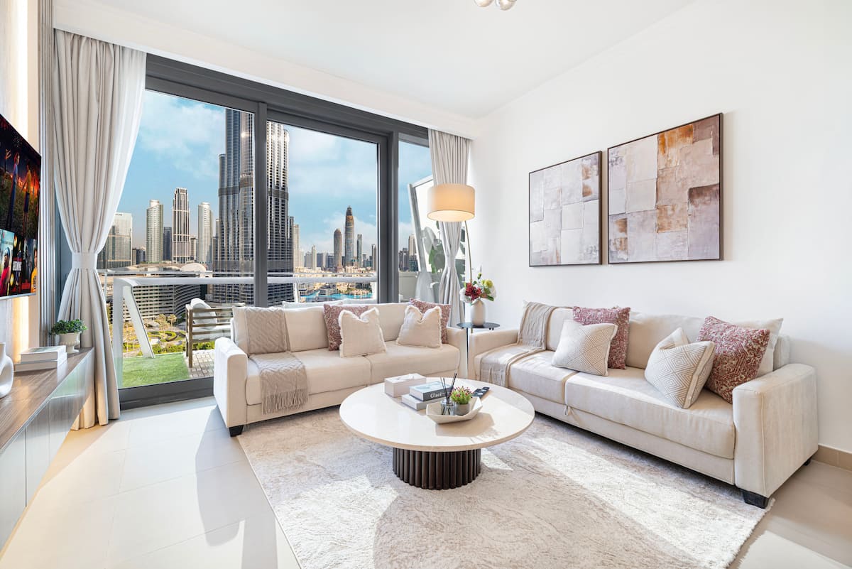 Burj Khalifa & Fountain view | Direct mall access